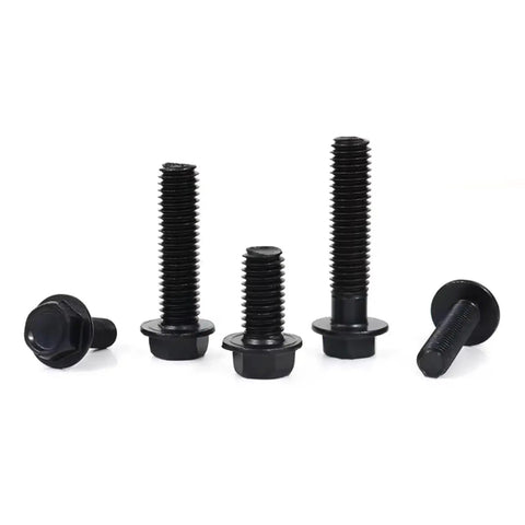 Motorcycle Bolt Kit For CR80 CR85 CR125 CR250 CR500 Bikes With Countersunk Screws And Nuts Black Alloy Fasteners Durable Precision Machined Hardware For Easy Install And Long Lasting Motorbike Build. black alloy bolts and washers