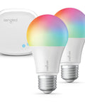 Smart Color Changing Light Bulbs Starter Kit With Hub For Alexa And Google Home Dope Vibe A19 E26 Dimmable 800LM 60W