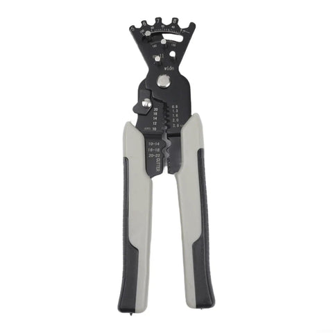 Heavy Duty Wire Stripping Tool with Non Slip Rubber Handle and Heat Treated Steel Jaws for precise cutting and crimping