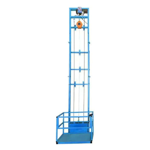 Heavy Duty Electric Lift Platform Table For Warehouse Use, built tough steel cargo hoist, 1x0.8m, ergonomic design.