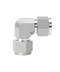 90 Degree Elbow Pipe Fitting 1/16 To 1 Inch Tube OD Compression Union In SUS316L Stainless Steel, side view