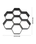 DIY Garden Paving Molds Irregular Concrete Paver Molds For Walkways Patios And Lawn Areas Heavy Duty Plastic Easy To Use, hexagonal shape