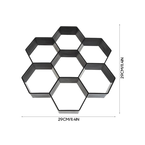 DIY Garden Paving Molds Irregular Concrete Paver Molds For Walkways Patios And Lawn Areas Heavy Duty Plastic Easy To Use, hexagonal shape