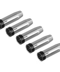 5 Pack Gas Nozzle Replacement Parts For MIG Welding Torch High Temp Resistant Conical Nozzle Easy Install Silver Metal Tip For MIG MAG Welders