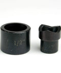 One Half Inch Conduit Punch And Die For Hydraulic Knockout Driver Kit, 9 Ton Punch, 0.86 Inch Holes, 0.430 Inch Draw Studs