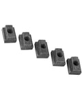 5 Piece Beefy M6 T Slot Nuts Set Black Oxide Carbon Steel Threaded Inserts For Aluminum Profiles, Hammer Head Fasteners For CNC Framing