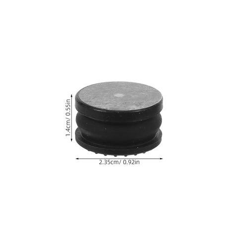 4 Pack Anti Vibration Stabilizer Feet For 3D Printers With Rubber Grommets And Screws Noise Reduction Stable Foot Pads For Desktop 3D Printing Equipment Boost Print Stability And Print Accuracy, 2.35cm x 1.4cm black rubber foot