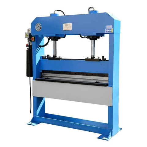 Heavy Duty 50 Ton Hydraulic Press Brake Bender For Metal Fabrication 220V Three Phase Two Cylinder 51 And A Quarter Inch Blade