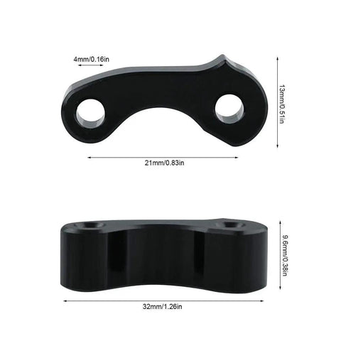 Rear Quarter Window Hinge Pivot And Latch For First Gen Tacoma Tundra 1995 2004 Xtracab 2000 2006 Black CNC Machined Billet Aluminum