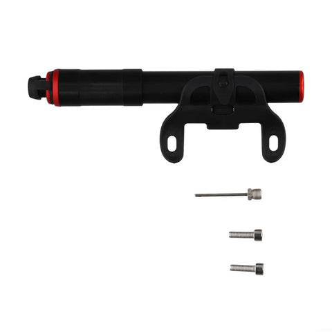 Ultra Lightweight Mini Bike Pump Hits 120 PSI for Road And Mountain E-Bike Tires With Dual Valve Aluminum Alloy Hand Portability Black