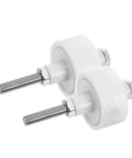 Rock Solid 2 Pack Heavy Duty Closet Door Roller Guides For Sliding Doors And Accordion Panels Durable Plastic Wheels Hardware
