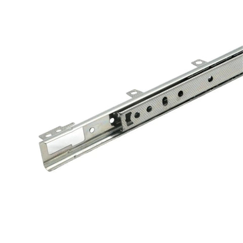 Top Mount Telescopic Drawer Slides Two Section 27 Mm Wide Zinc Plated Steel Hanging Drawer Rail, durable steel rail view