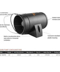 12V 76mm Marine Cabin Air Blower Delivers 145 CFM Of Quiet Beefy Cooling Power For Boats Inline Vent Fan For Cabins