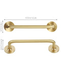 Vintage Brass Cabinet Handle With 96mm Centers Double Hole For Kitchen Cabinets And Furniture Retro Wardrobe Door Pulls Solid Brass Drawer Hardware Accessory Old School Upgrade For Home Renovations