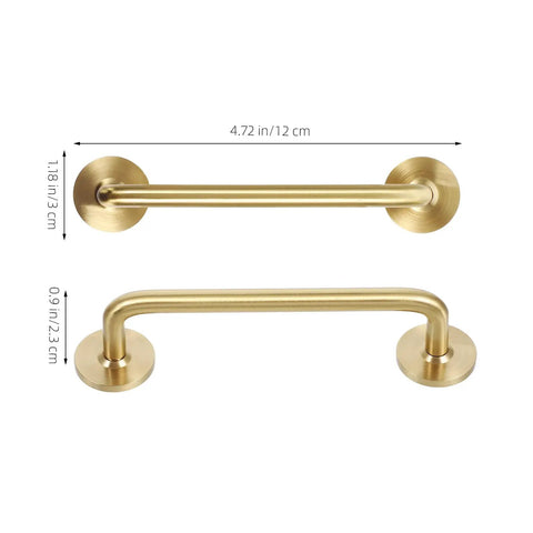 Vintage Brass Cabinet Handle With 96mm Centers Double Hole For Kitchen Cabinets And Furniture Retro Wardrobe Door Pulls Solid Brass Drawer Hardware Accessory Old School Upgrade For Home Renovations