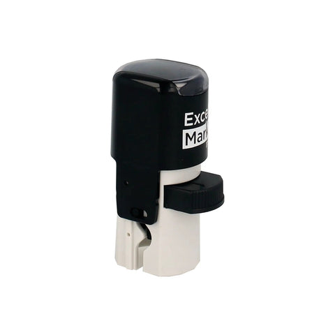 No Sweat Self Inking Round Teacher Stamp Loaded With Bold Red Ink And Easy Grip Quick Strike Design For Stress Free Marking.