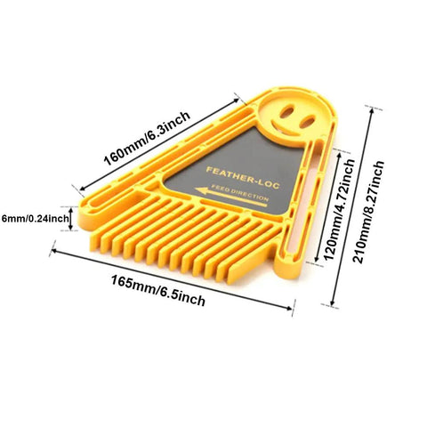 Extended Double Feather Loc Board Set For Router Tables And Table Saw Fences with dimensions 165mm x 210mm for wood stability.