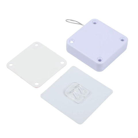 Automatic Door Closer With Adhesive Mount 1200g Tension Retractable Device components including adhesive pads