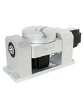 Rock Solid 4th And 5th Axis Rotary Dividing Head With 50 To 1 Harmonic Reducer Gearbox and Motor Hysteresis for CNC engraving.