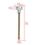 Heavy Duty Replacement Core Driver For 18 Gauge Oil Free Brad Nailer Bulletproof Swap Fits BT1855 BT1855k BTFP12233 DWFP12233 with measurements.