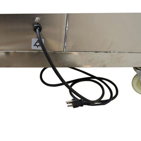 Power cord connection for Industrial Dual-Motor Shredded Meat Cutting Machine Floor-Mounted Food Grinder With 4mm Cutter 110V 800kg Per Hour