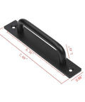 Aluminium Alloy Heavy Duty Barn Door Handles Flush Mount Long Base Pulls Set Of 4 For Gate Shed Garage Door And Drawer