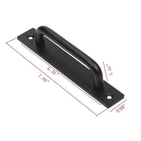 Aluminium Alloy Heavy Duty Barn Door Handles Flush Mount Long Base Pulls Set Of 4 For Gate Shed Garage Door And Drawer