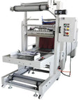 Commercial Grade Sleeve Shrink Wrap Sealer For Beverage Bottles Smooth Heat Tunnel System, featuring metal frame and adjustable settings.