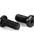 Heavy Duty M4X10MM Flat Head Machine Screws With Black Oxide Coating and Phillips Drive for No Sweat Furniture and Bed Frame Assembly