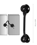 Heavy Duty 16 Pack Barn Door Hook And Eye Latch Kit Tough As Nails Stainless Steel Gate Hasp for secure locking and use.