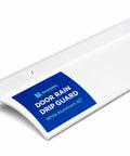 Heavy Duty Exterior Door Rain Drip Guard With Slick White Aluminum Finish universal 40 inch rain deflector for doors.