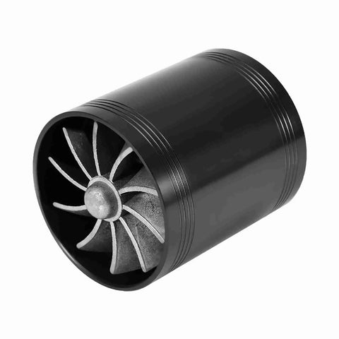 Dual Turbine Air Intake Turbonator Performance Kit For Most Vehicles Fuel Saver System Universal Acceleration Enhancement Black Air Intake Upgrade For Faster Throttle And Better Gas Mileage