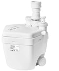Heavy Duty 1 HP Under Sink Pump With Automatic PCB Upflush System visible from front angle showing inlets and outlet
