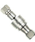 Heavy Duty Rock Solid Steel Pneumatic Quick Coupling Pipe Joint Connector features durable metal construction and push-to-lock design.