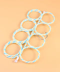 Paper Rattan Scarf Hanger With 12 Foldable Rings For Wardrobe And Closet Organization featuring multicolor rings.
