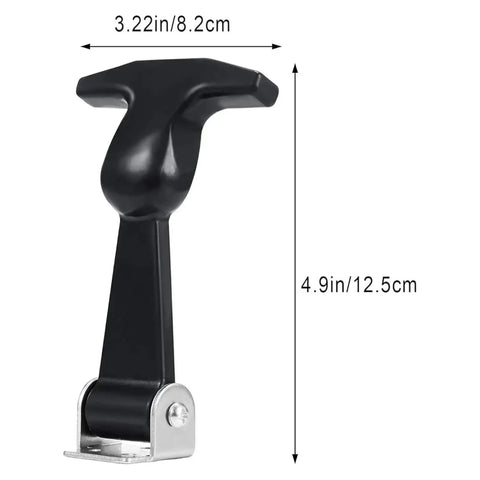 Heavy Duty Rubber Latch Set Two Pack With Flexible Draw Latches And Stainless Steel Brackets T Handle Hasp dimensions