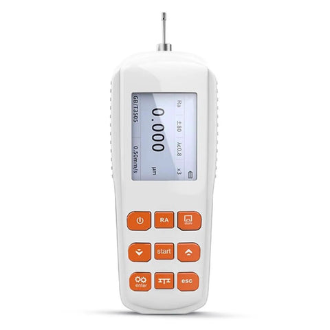 Go-To Portable Handheld Surface Roughness Gauge With LCD Display And Metal Probe, Ultra Precise 0.001 μm, Measures Ra Rz Rq Rt Rp Rv