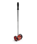 Dual Wheel 4 Inch Compact SAE Measuring Wheel With Gear Driven Counter Telescoping Handle Glare Resistant Display Analog Dial Reads Up To 10000 Feet Easily