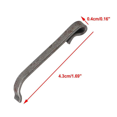 Heavy Duty Tool Box Drawer Slide Retention Clips 1 5/8 Inch Universal Fit Replacement close-up angle with dimensions labeled