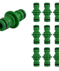 10 Pack Double Male Hose Pipe Connectors Quick Fit Plastic Adapters With Rubber O Ring For Garden Watering Hoses ABS Quick Connectors