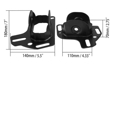 Beefed Up Rear Toe In Brackets Pair For Racing Trailing Arm Upgrade Compatible With E36 E46 Z4 E85 E86 E89 325i 328i 320i 330i