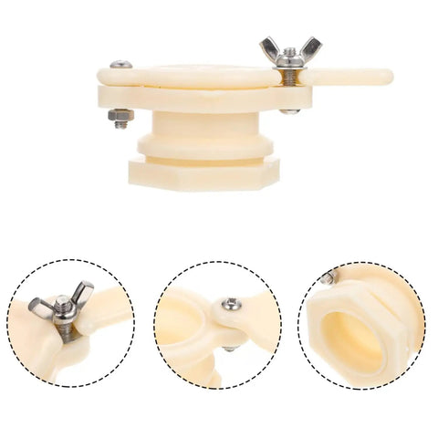 Close-up of Two Pack Honey Gate Valve Tap For Beekeeping Bottling Equipment And Honey Extractor Leak Proof Gate Valve