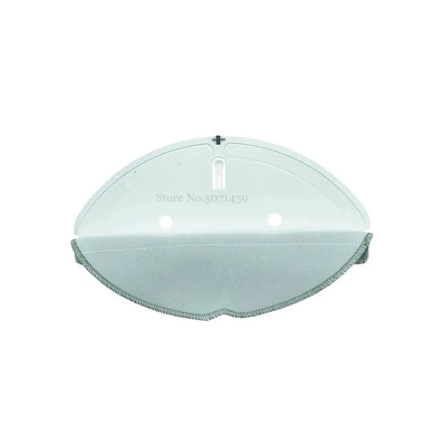 Mop Cloth Bracket For Robot Vacuum Cleaners Compatible With Mijia E10 E12 B112 Holder For Mop Pads, top view, white and gray.