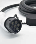 Type 2 To Type 2 Ev Charger Connector Plug And Play For Mode 3 Ac Charging Stations with IP54 nylon housing and 7-pin output.