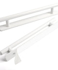 Two Pack Stick On Cabinet Handles White Self Adhesive Drawer Pulls Closet Doors For Kitchen Sliding Glass And Shower Doors No Drilling Easy