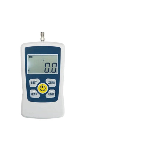 Digital Force G Pro Grade Dynamometer Push And Pull Tester For Compression 100N Capacity With Real Time Peak And First Peak Modes Four Unit Options N Kg Lb Oz And Adjustable Acceleration Setting For Precise Force Measurement, front view