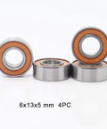 Ball Bearing Kit For Traxxas Nitro Revo 3.0 Monster Truck Sealed Bearings In Orange And Blue Mixed Sizes For Smooth Power Transfer And Lasting Durability An Easy RC Upgrade For Off Road Bashing 6x13x5 mm 4PC sealed bearings