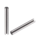 Slotted Spring Pin Set M2.5 X 30mm 304 Stainless Steel Tension Pin Split Dowel Pins Plain Finish 50Pcs shown in metallic