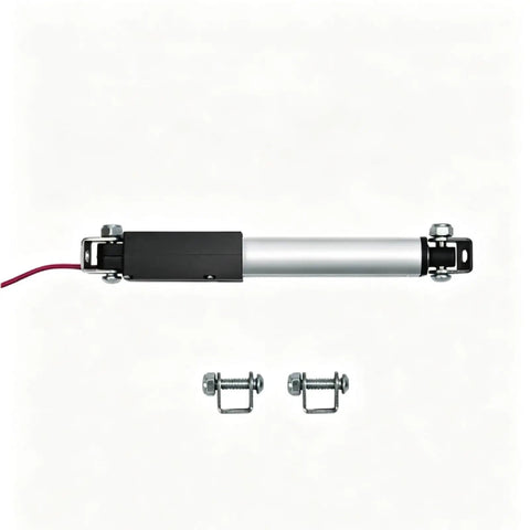 Compact Micro Linear Actuator With Silent Operation And Quick Stroke Lengths For Robotics Rc Builds And Smart Home, 50mm with mounting screws.