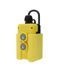 12V DC 4-Wire Remote Switch For Hydraulic Dump Trailer Dual-Acting Pump, 2-Button Pendant Control, yellow casing
